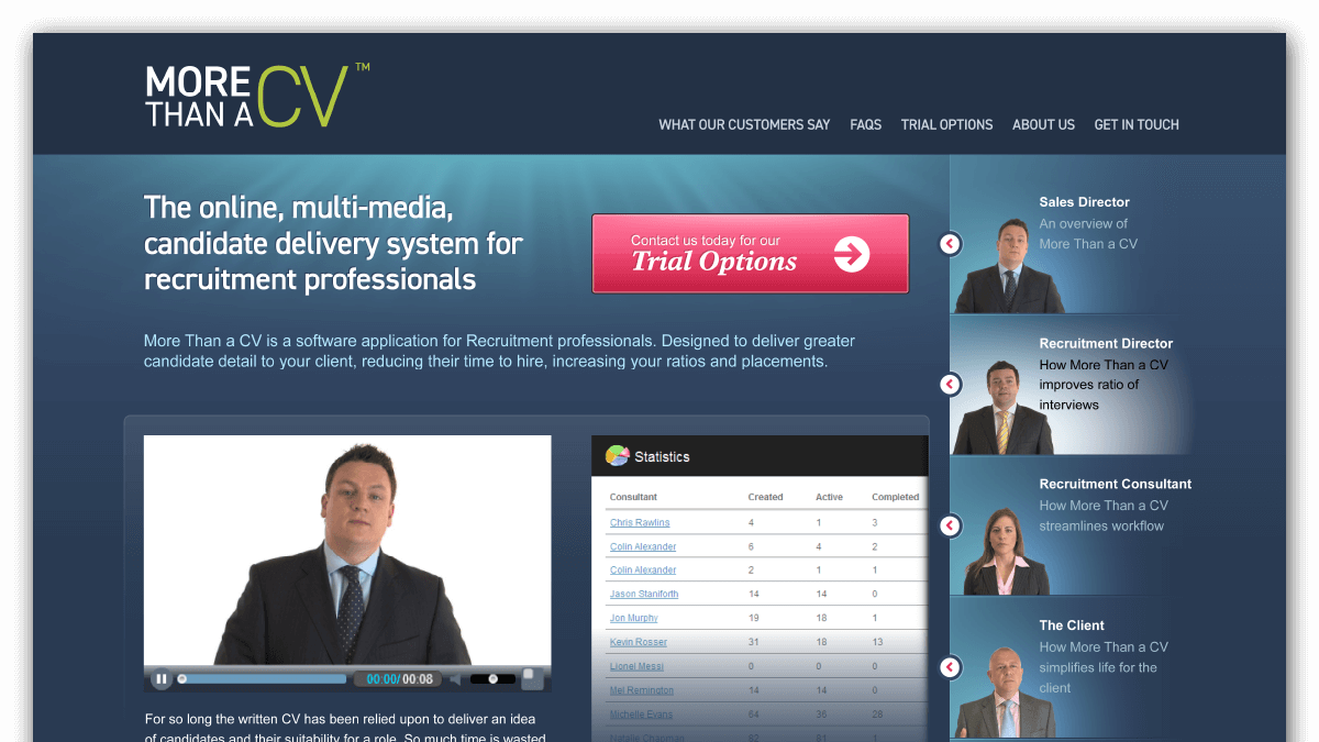 More Than a CV home page