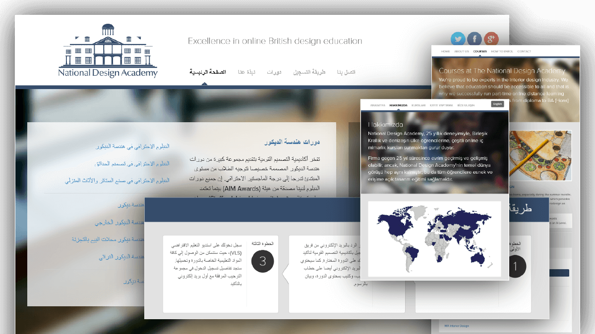 National Design Academy international website